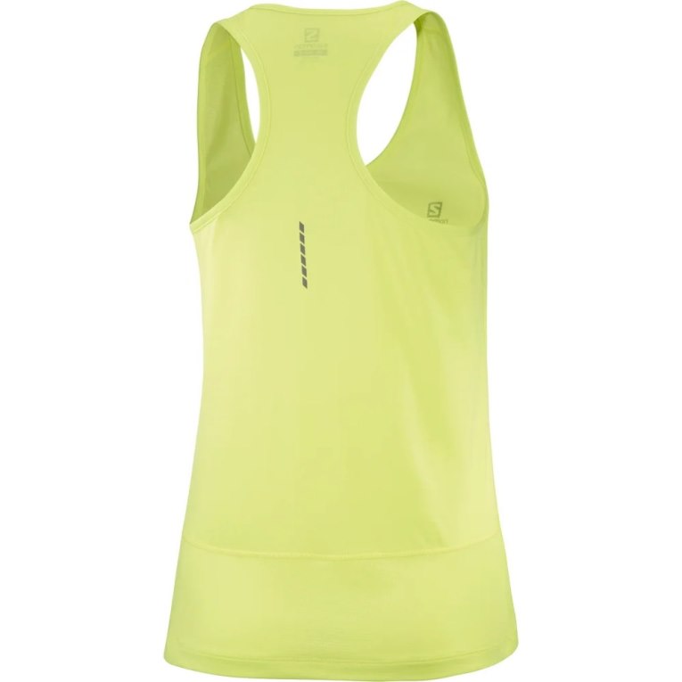 Lemon Salomon Cross Run Women's Tanks | PH 47812Y